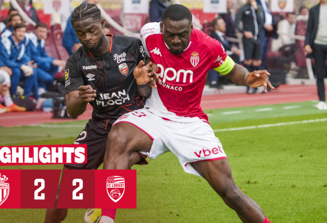 Highlights Ligue 1 – Matchday 26: AS Monaco 2-2 FC Lorient