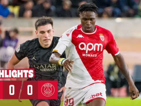 Highligths della 24° giornata di Ligue 1: AS Monaco 0-0 Paris Saint-Germain