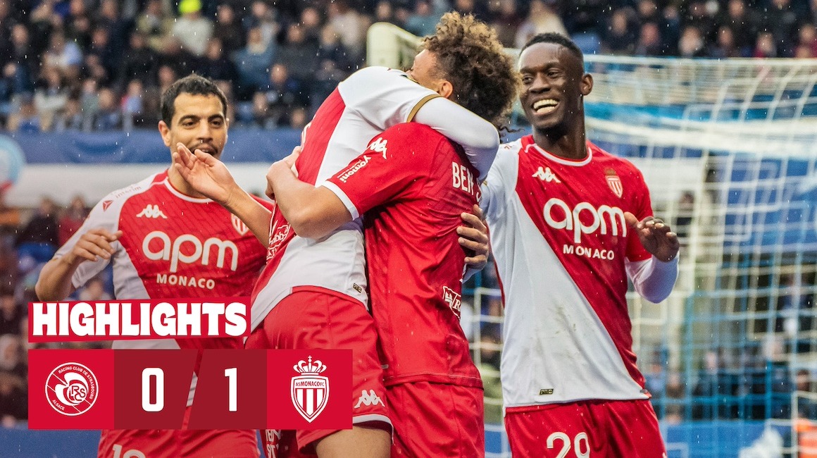 Highlights Ligue 1 &#8211; 25e journée : RC Strasbourg 0-1 AS Monaco