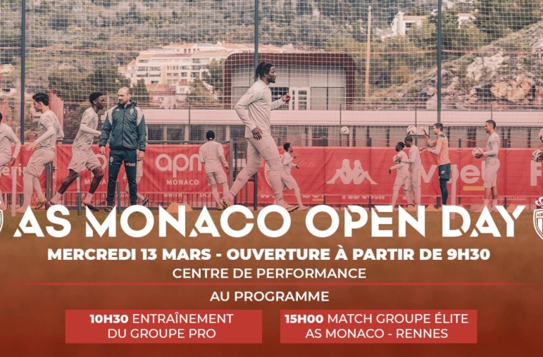 Participe à "l'AS Monaco Open Day" au Centre de Performance