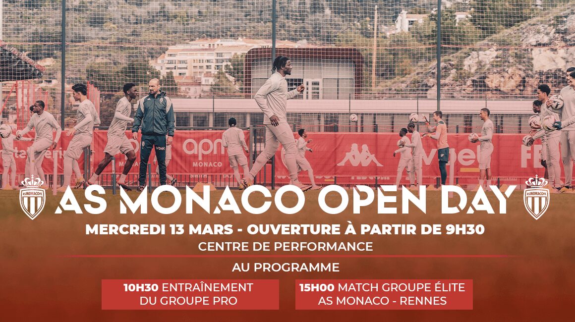 Participe à "l'AS Monaco Open Day" au Centre de Performance