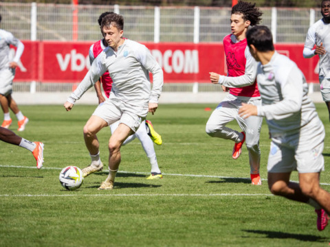 Gli allenamenti dei biancorossi in vista del match in casa contro il Rennes