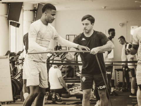 Le ultime rifiniture dei monegaschi prima di scendere in campo contro il Rennes