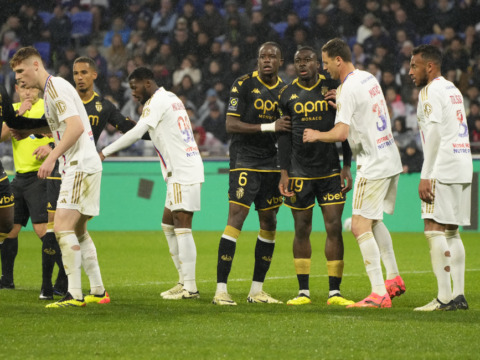 AS Monaco are stunned late on by Lyon