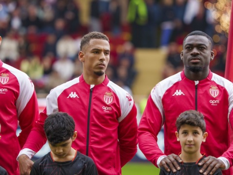 Le groupe de l’AS Monaco pour le déplacement à Lyon