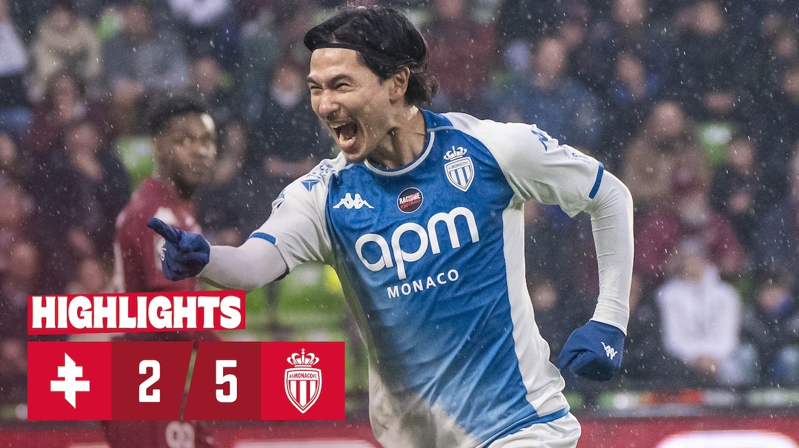 Ligue 1 Highlights &#8211; 27a giornata: FC Metz 2-5 AS Monaco