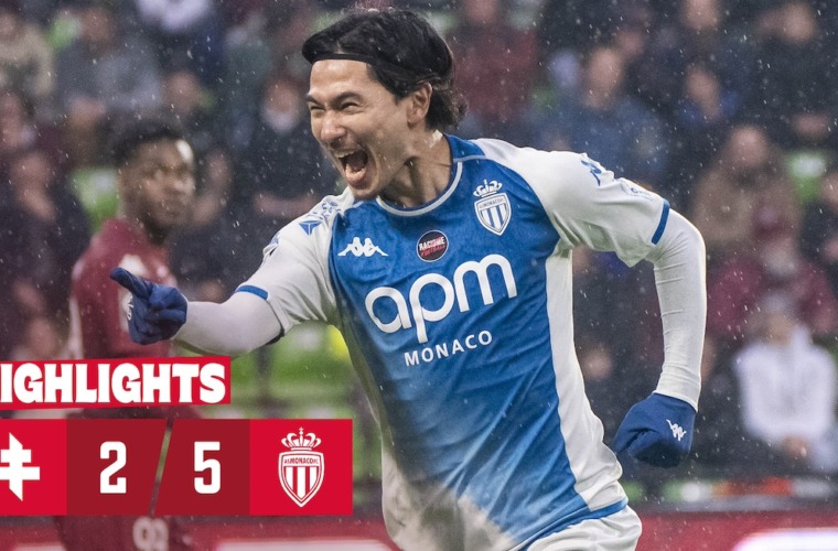 Ligue 1 Highlights - 27a giornata: FC Metz 2-5 AS Monaco