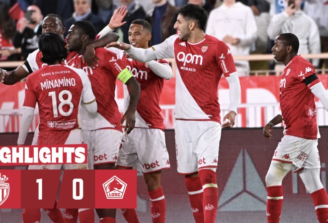 Highlights &#8211; Ligue 1, 29e journée : AS Monaco 1-0 Lille