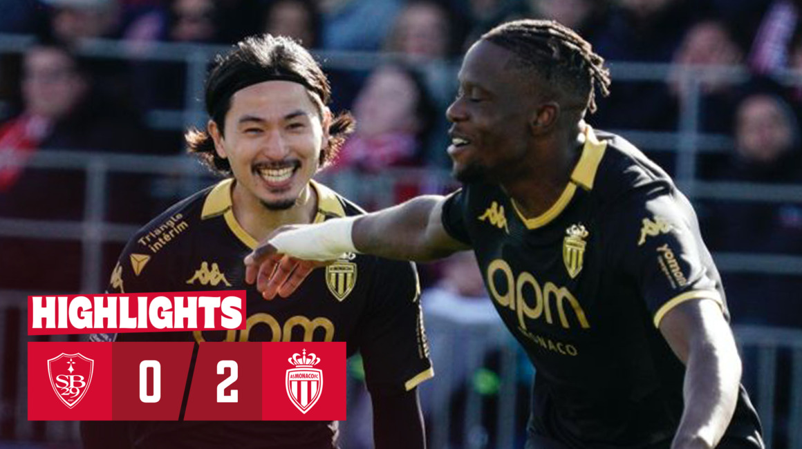 Ligue 1 Highlights &#8211; 30a giornata: Stade Brestois 0-2 AS Monaco
