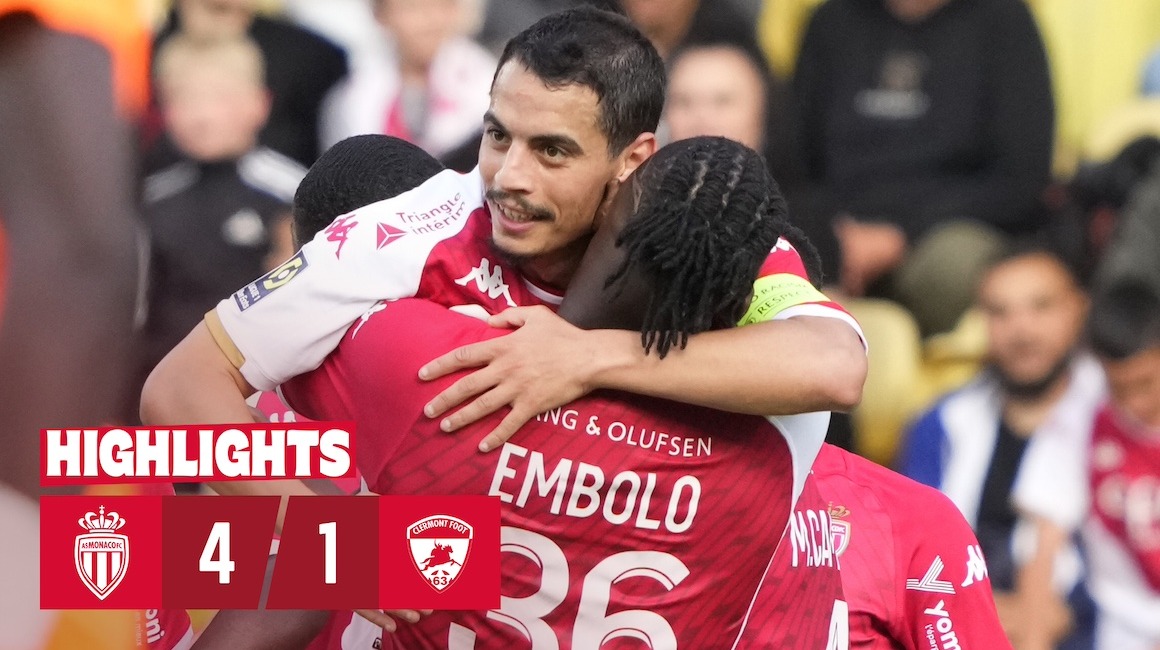 Highlights &#8211; Ligue 1, 32e journée : AS Monaco 4-1 Clermont Foot 63