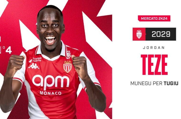 Jordan Teze signs for Monaco