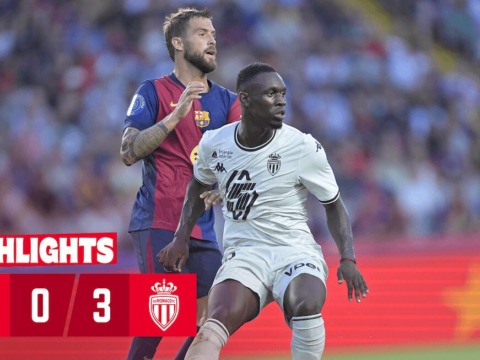 Highlights of AS Monaco's victory over Barça in the Joan Gamper Trophy