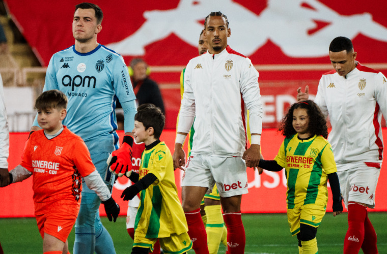 Le groupe de l’AS Monaco pour le voyage à Lille