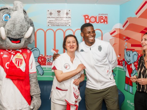 L’accueil du service pédiatrique du CHPG aux couleurs de l’AS Monaco