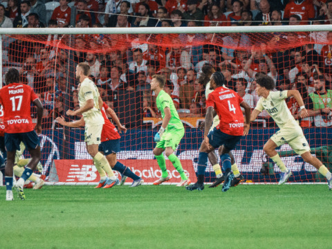 Offensif mais sans réussite, l'AS Monaco cède sur le fil face au LOSC