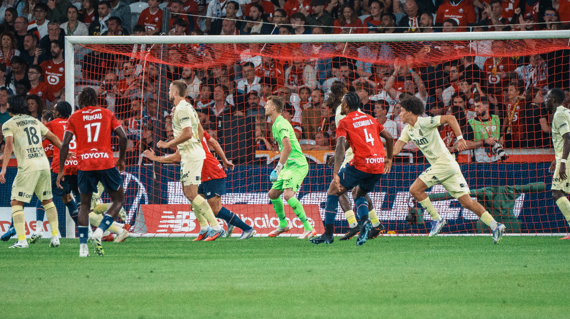 Offensif mais sans réussite, l'AS Monaco cède sur le fil face au LOSC