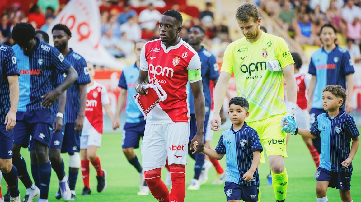 Le groupe de l’AS Monaco pour le choc en déplacement à Lille