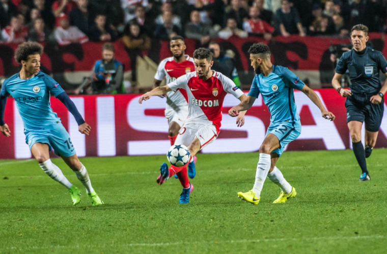 Which players have played for AS Monaco and Manchester City?