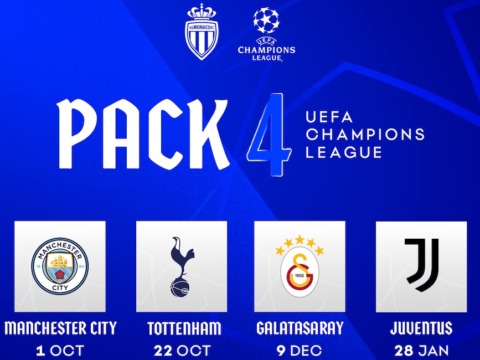 Viens soutenir l’AS Monaco en Ligue des Champions avec le pack 4 matchs !