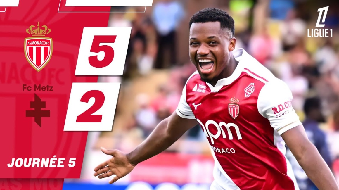 Ligue 1 Highlights &#8211; Matchday 5: AS Monaco 5-2 FC Metz