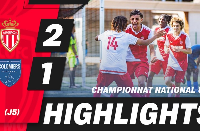 Highlights U19 - 5e journ&eacute;e : AS Monaco 2-1 US Colomiers