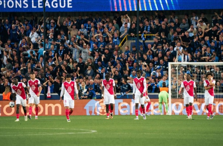 L'AS Monaco s'incline face au Club Bruges