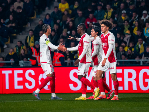 Le groupe de l’AS Monaco pour la réception du Paris FC au Stade Louis-II