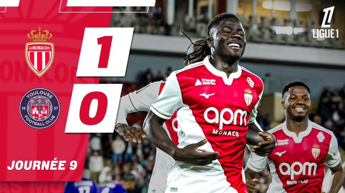 Highlights – Ligue 1, giorno 9 : AS Monaco 1-0 Toulouse FC