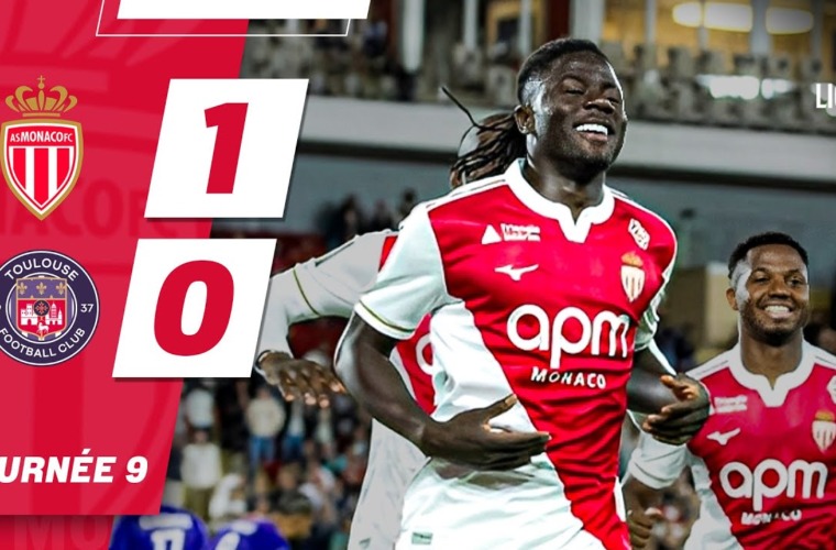 Highlights – Ligue 1, giorno 9 : AS Monaco 1-0 Toulouse FC