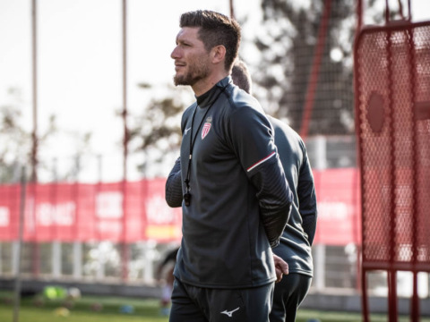 Sébastien Pocognoli's first training session at AS Monaco