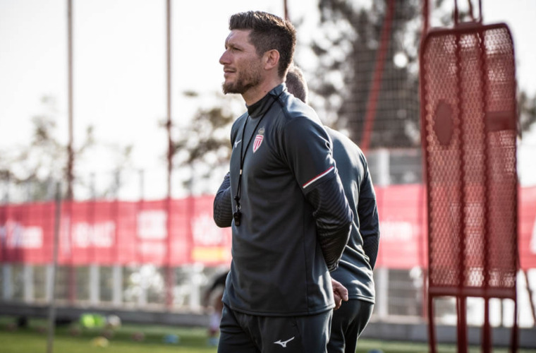 Sébastien Pocognoli's first training session at AS Monaco
