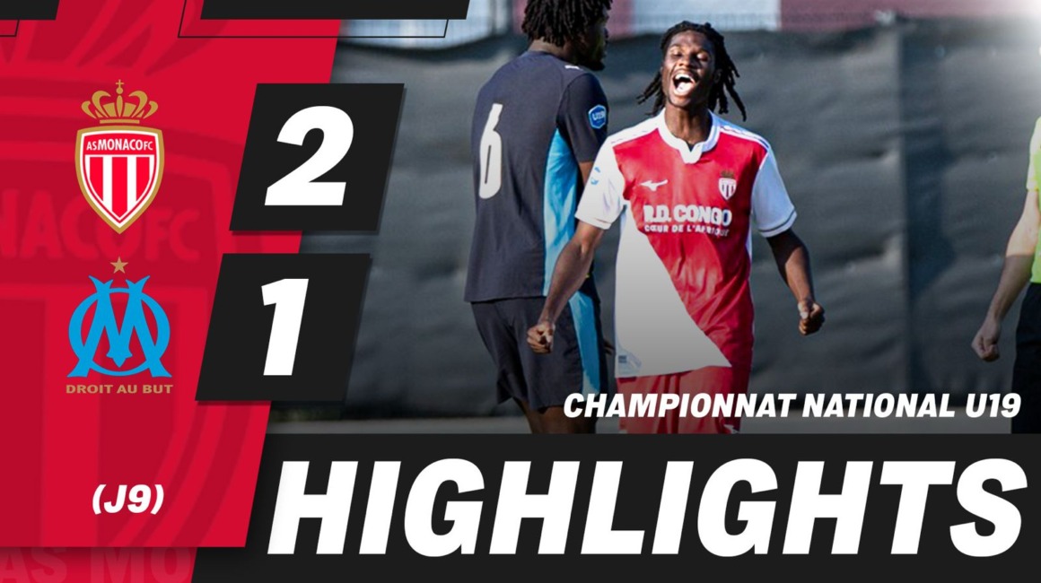 Highlights U19 – 8e journée : AS Monaco 2-1 Olympique de Marseille