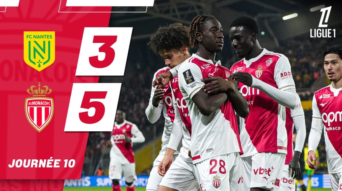 Highlights – Ligue 1, Matchday 10: FC Nantes 3-5 AS Monaco