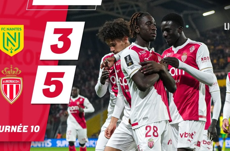 Highlights – Ligue 1, Matchday 10: FC Nantes 3-5 AS Monaco