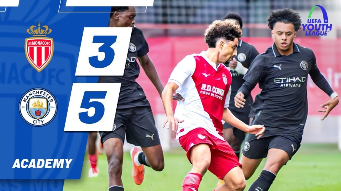 Highlights – Youth League, 2e journée : AS Monaco 3-5 Manchester City