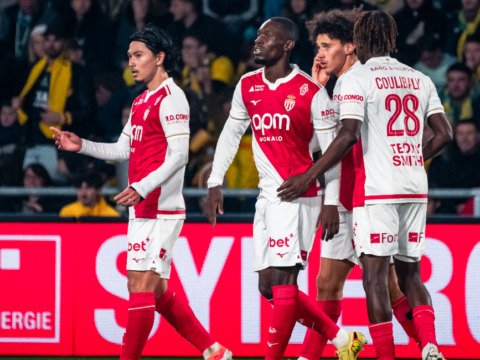 Le groupe de l’AS Monaco pour la réception de Lens avant la trêve