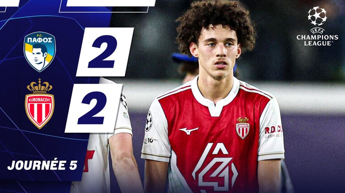 Highlights Champions League &#8211; giorno 5 : Pafos FC 2-2 AS Monaco