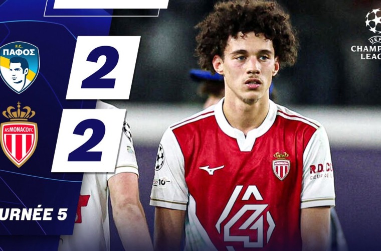 Видеообзор: Лига Чемпионов - 5-й тур: «Пафос» 2-2 «Монако»