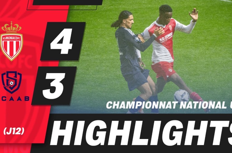 Highlights U19 – 12e journée : AS Monaco 4-3 Air Bel