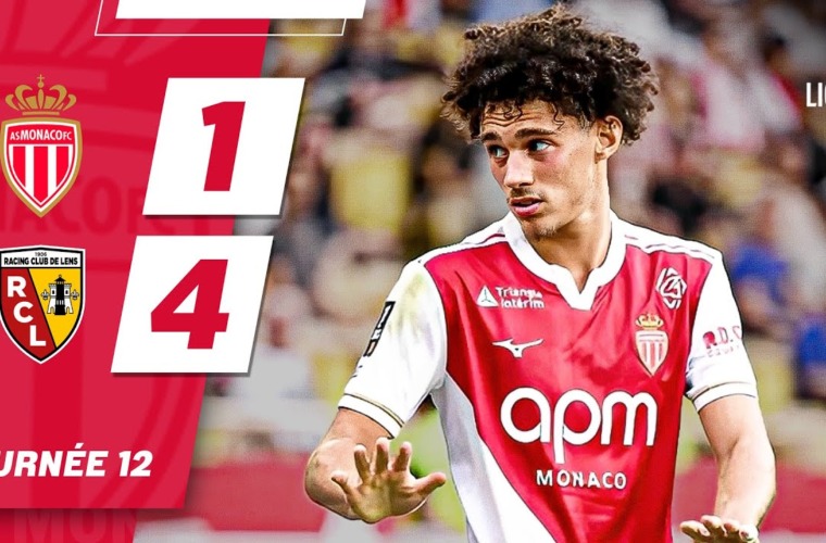 Highlights – Ligue 1, 12e journée : AS Monaco 1-4 RC Lens
