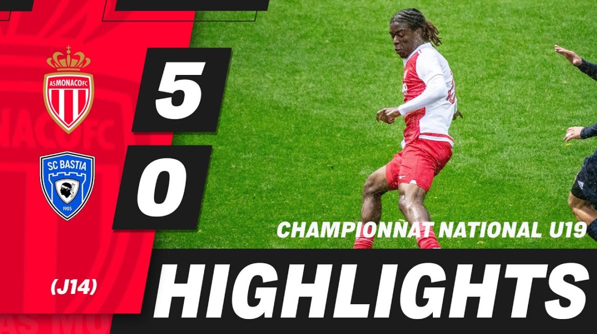 Highlights U19 – 14e journée : AS Monaco 5-0 SC Bastia