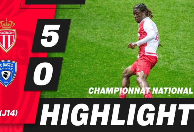 Highlights U19 – 14e journée : AS Monaco 5-0 SC Bastia
