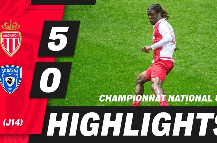 Highlights U19 – 14e journée : AS Monaco 5-0 SC Bastia