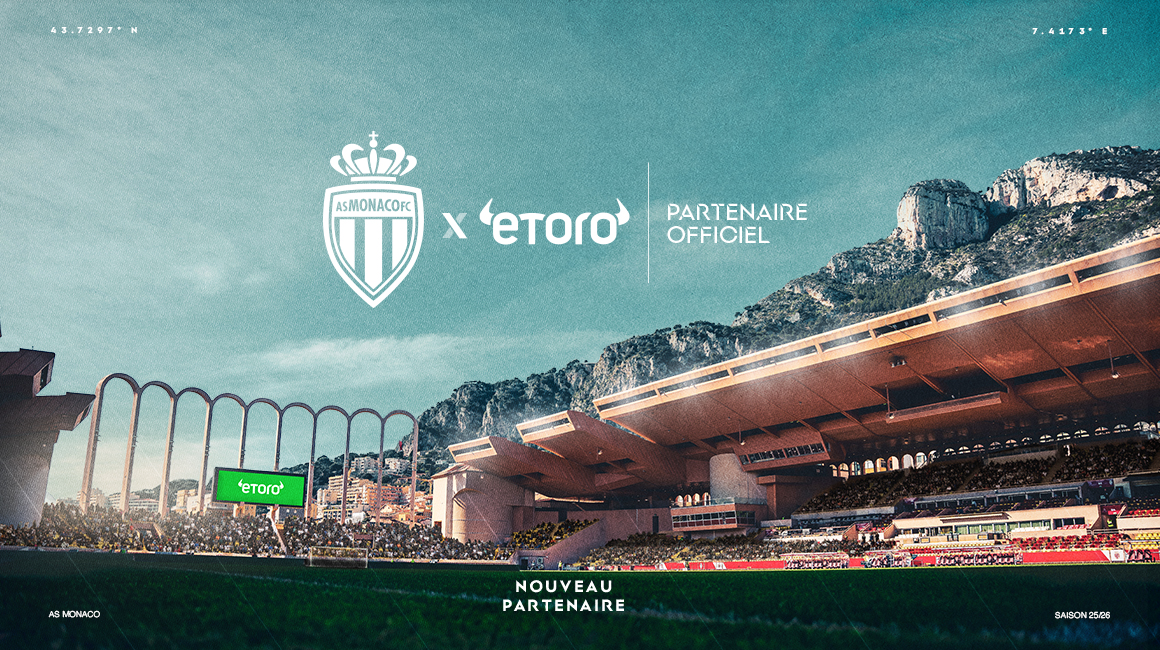 eToro nouveau partenaire officiel de l'AS Monaco