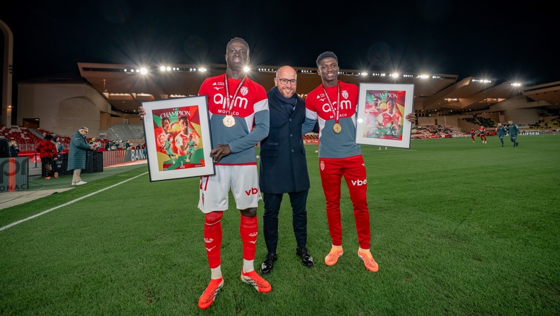 Les champions d'Afrique honor&eacute;s au Louis-II