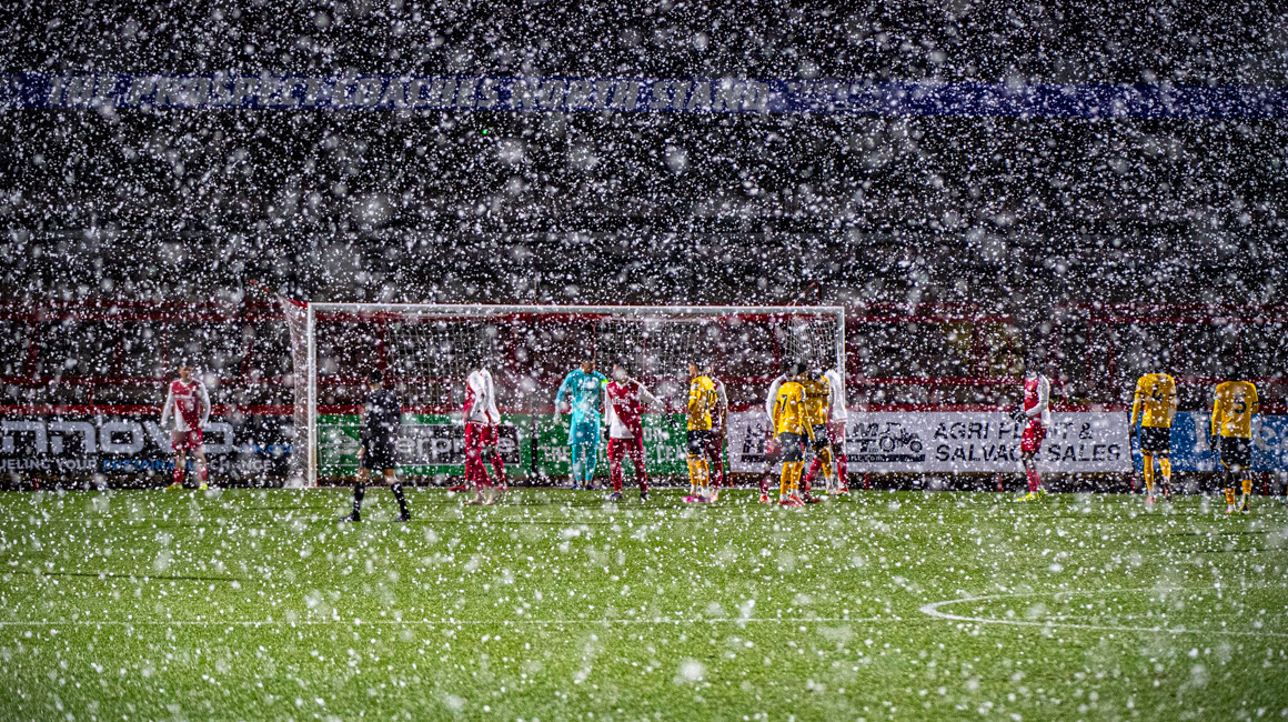 Le Groupe Elite stopp&eacute; par la neige &agrave; Wolverhampton