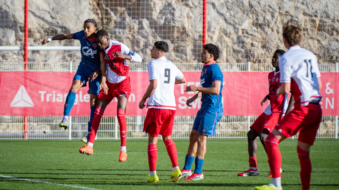 Combatifs, les U18 de l'AS Monaco s'inclinent en fin de match face &agrave; Nice