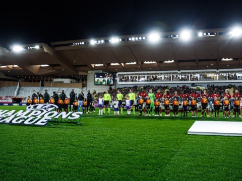 L&rsquo;AS Monaco face au Paris Saint-Germain en barrage de Ligue des Champions