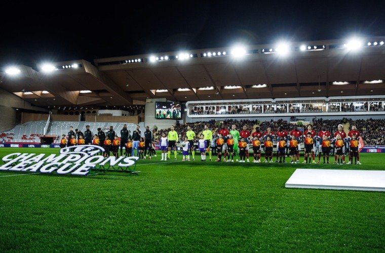 L&rsquo;AS Monaco face au Paris Saint-Germain en barrage de Ligue des Champions