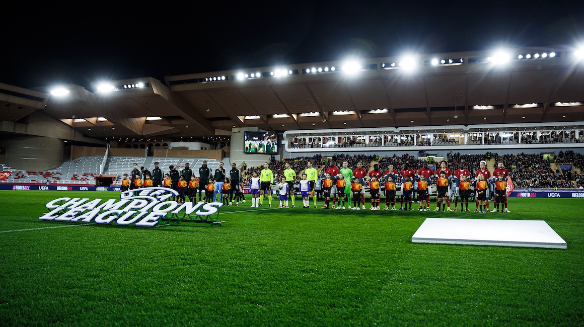 L&rsquo;AS Monaco face au Paris Saint-Germain en barrage de Ligue des Champions